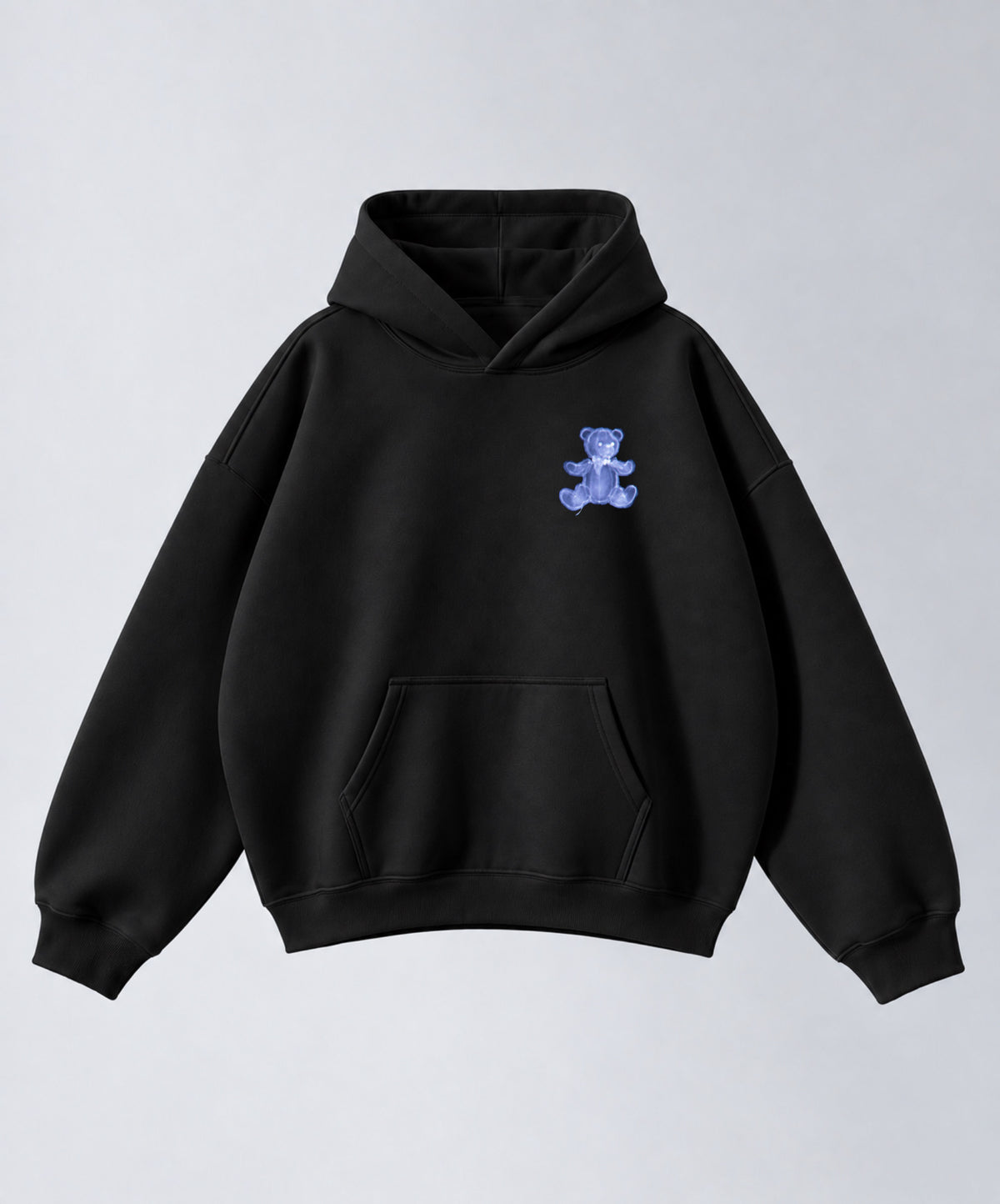 Hoodie "X-Ray Bear" Sky Blue
