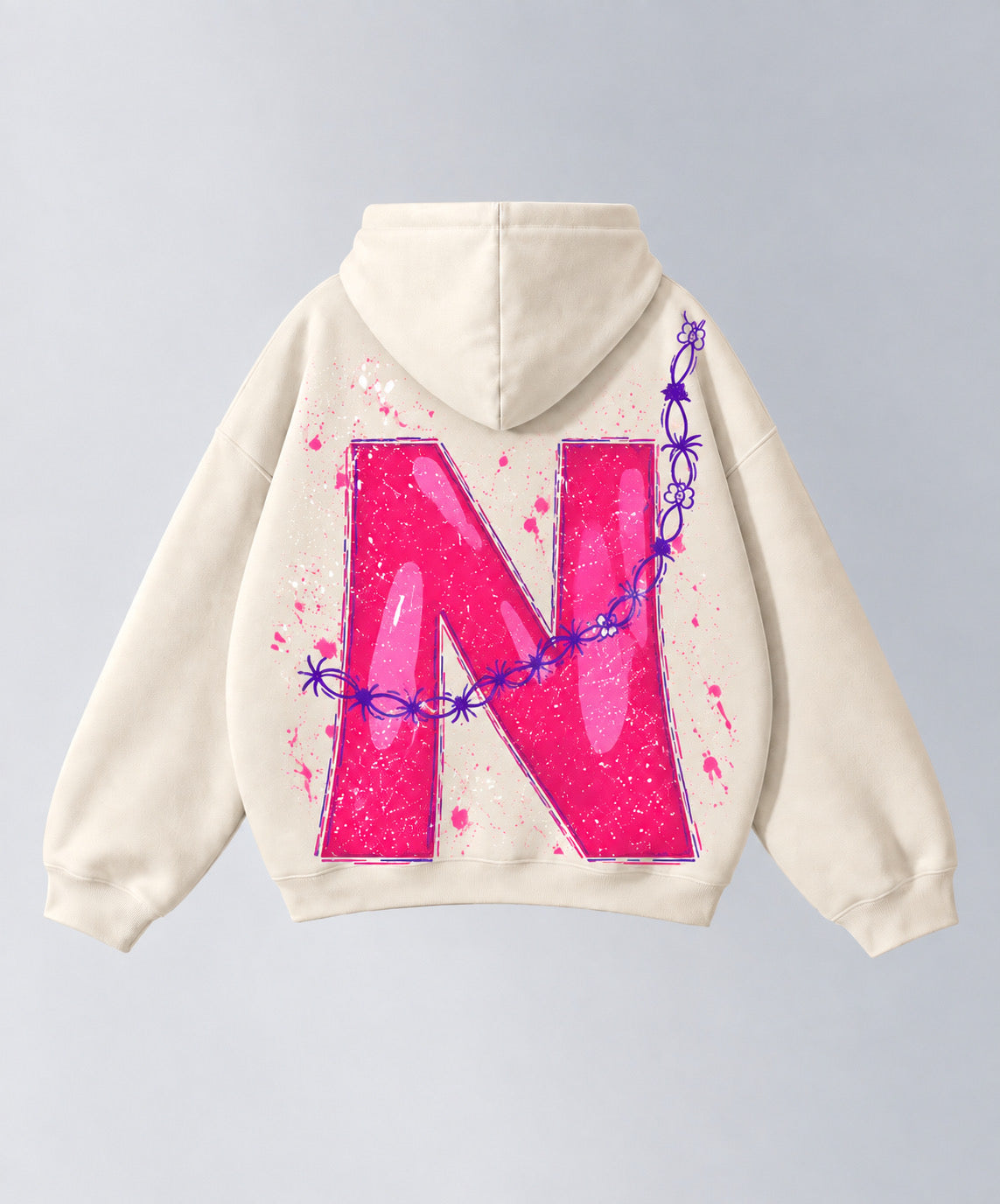 Hoodie "N" | ANN HANDMADE